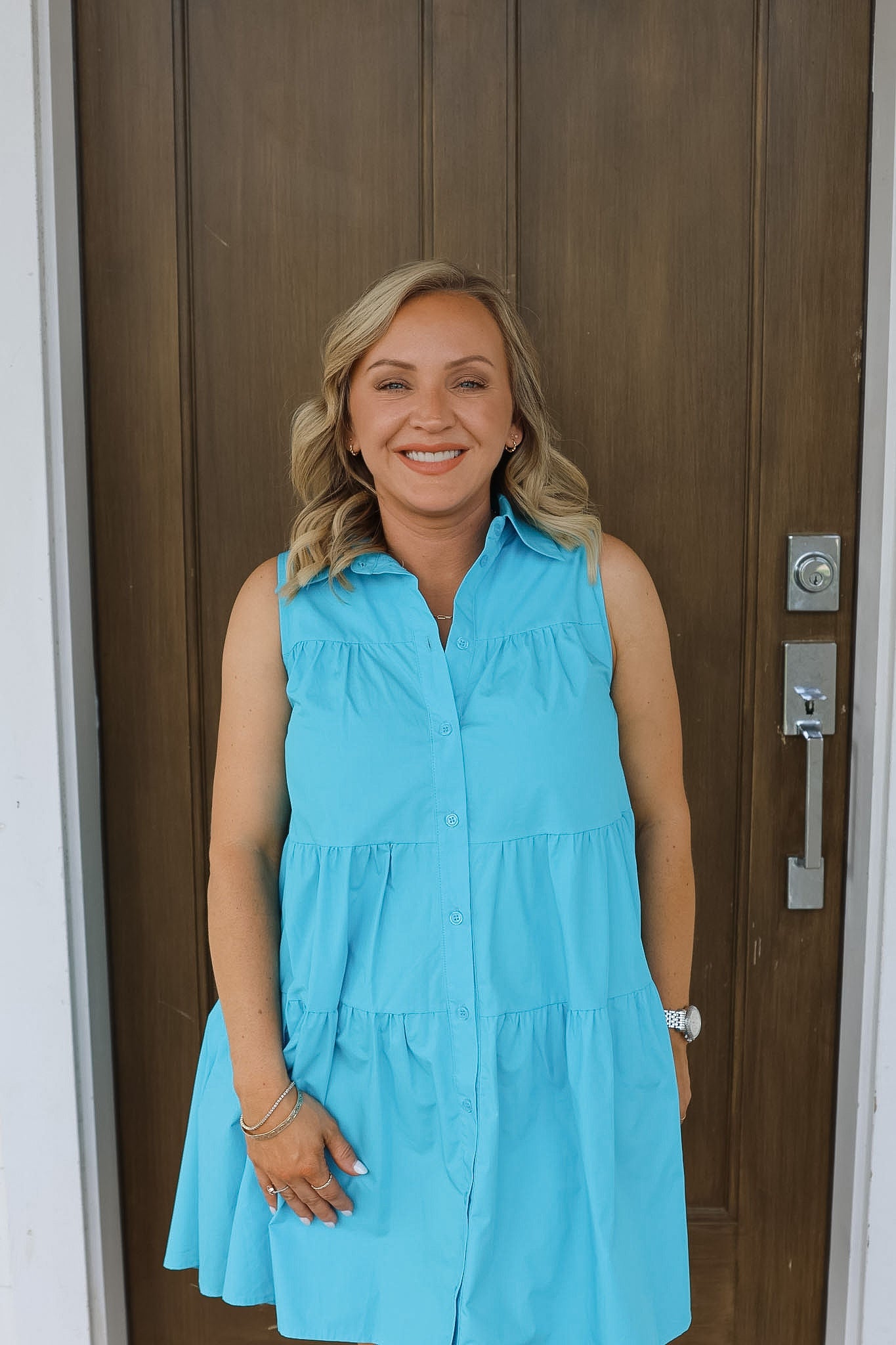 Siren Of The Seas Button Down Dress