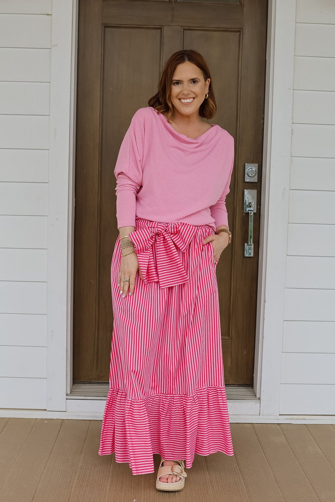 The Anywhere Top - Pink Lace
