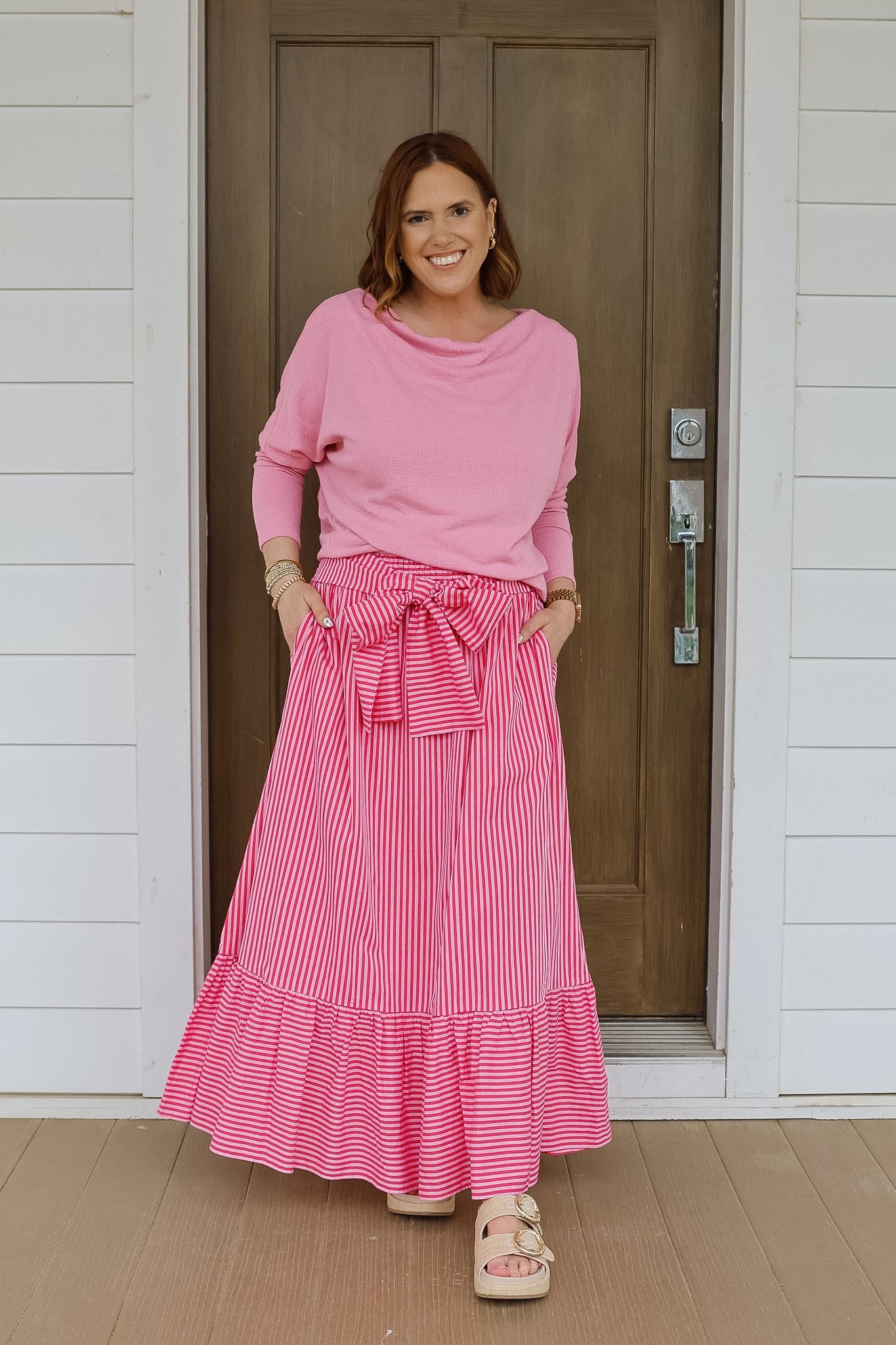 The Anywhere Top - Pink Lace