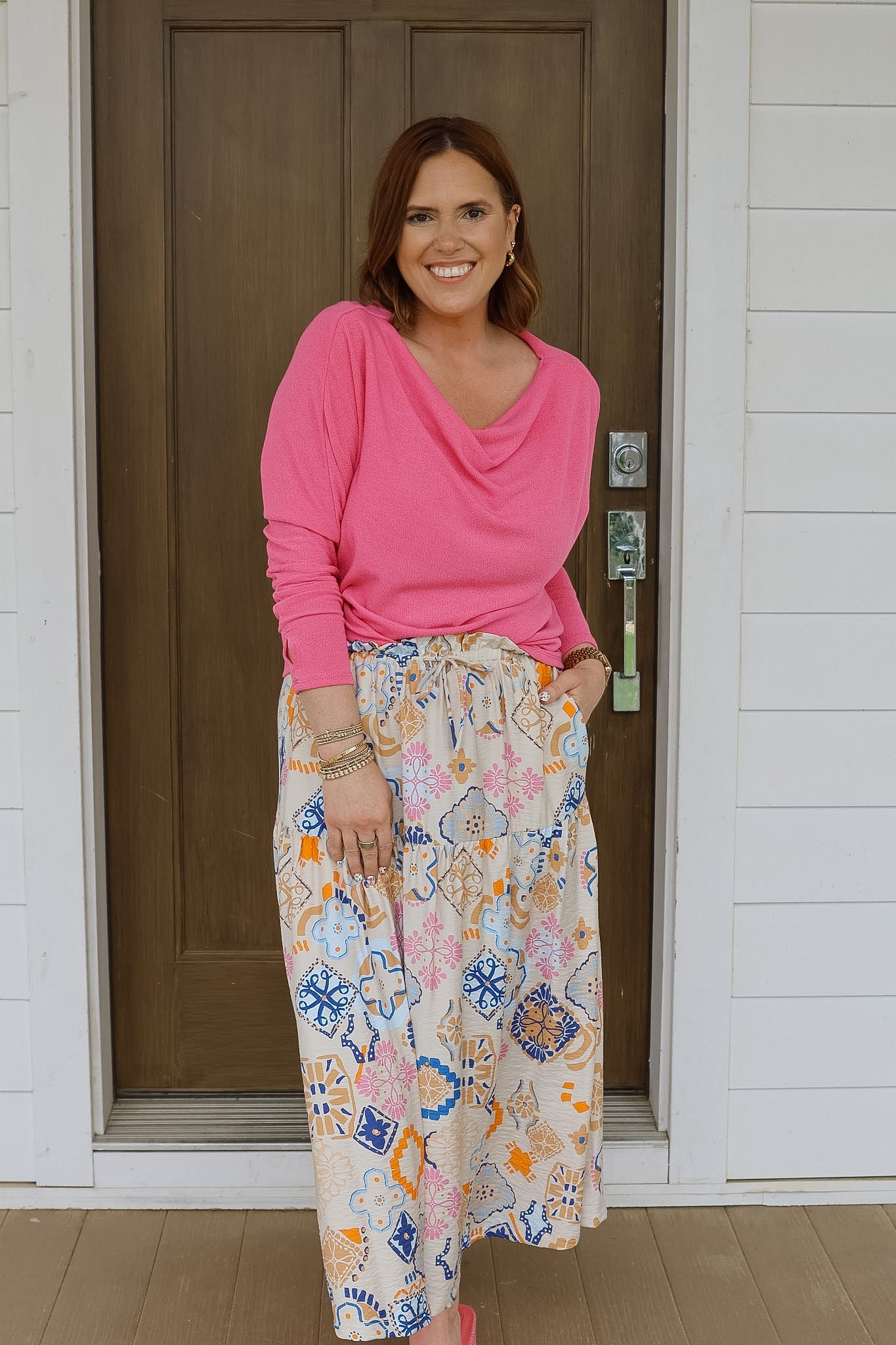 IhLancie Maxi Skirt - Graphic