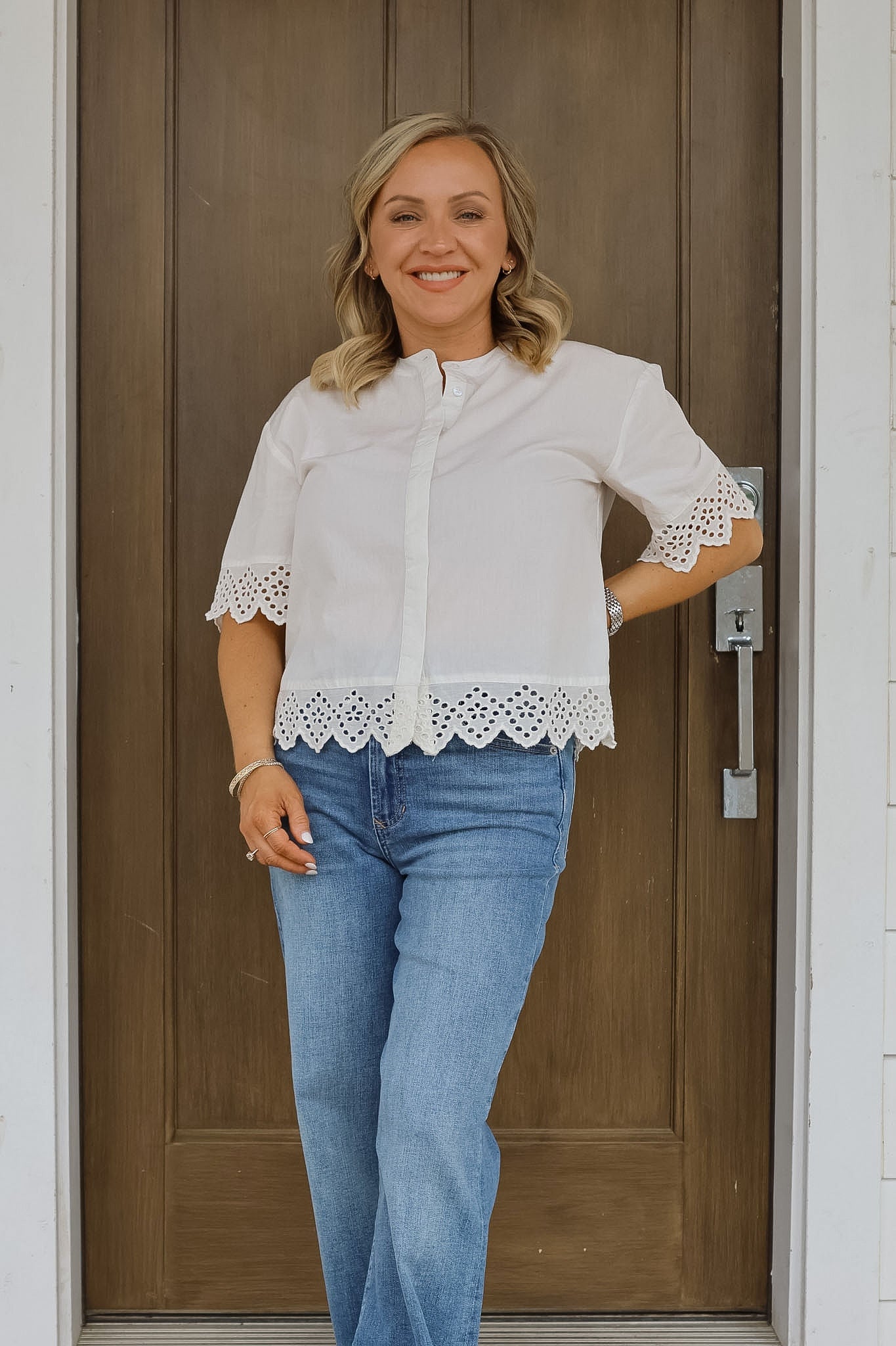IhLanavi Blouse - Cloud Dancer