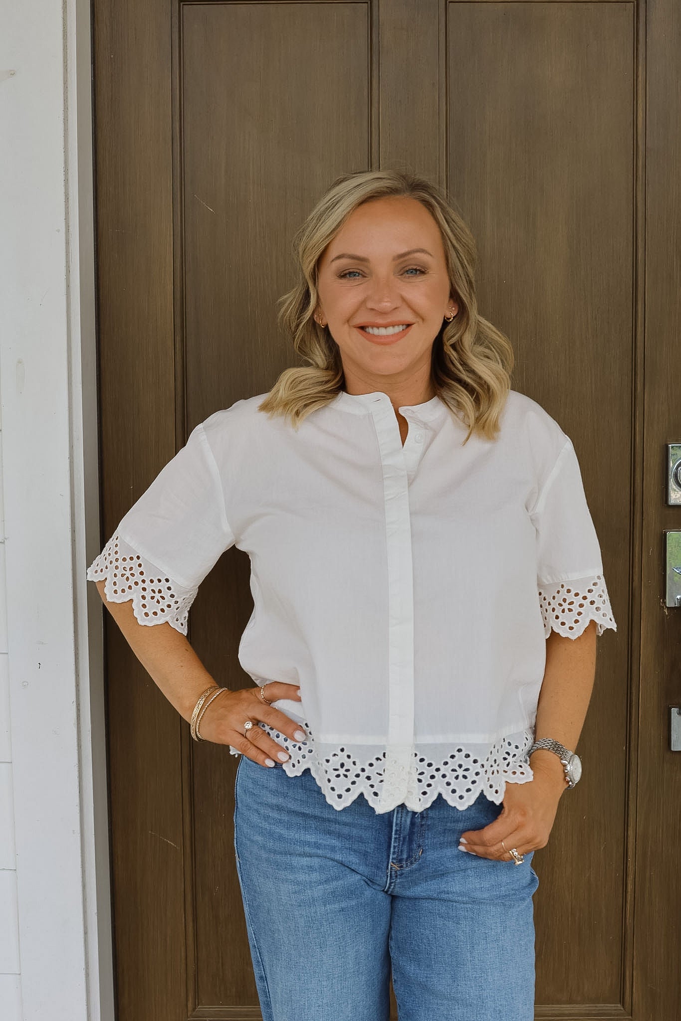 IhLanavi Blouse - Cloud Dancer