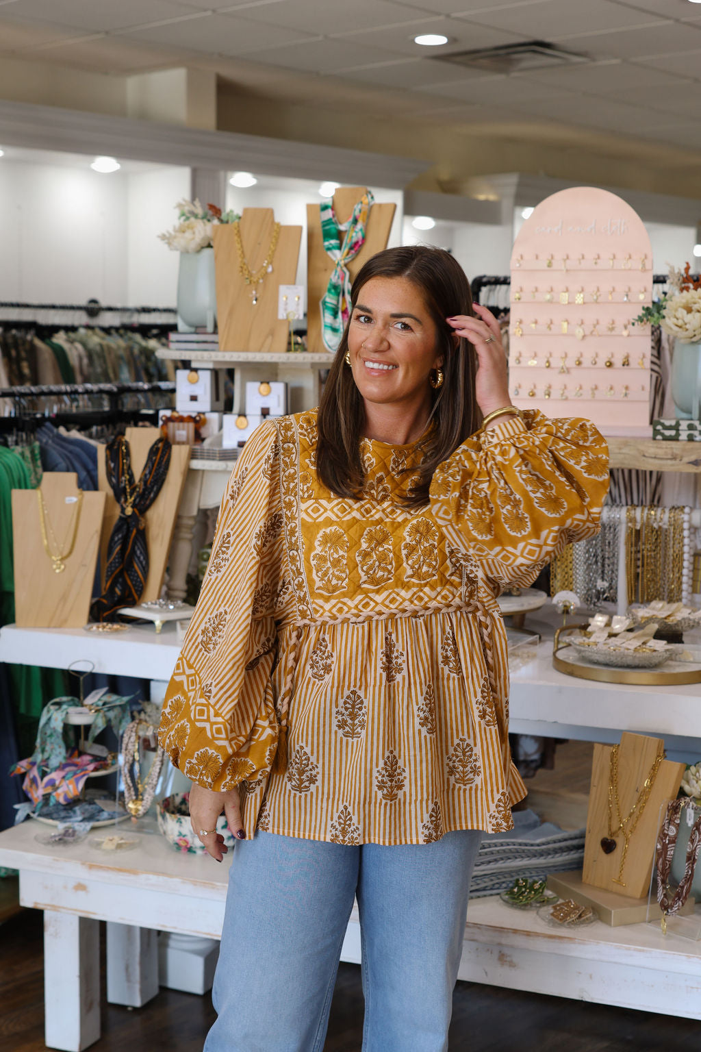 Alys Blouse - Mustard