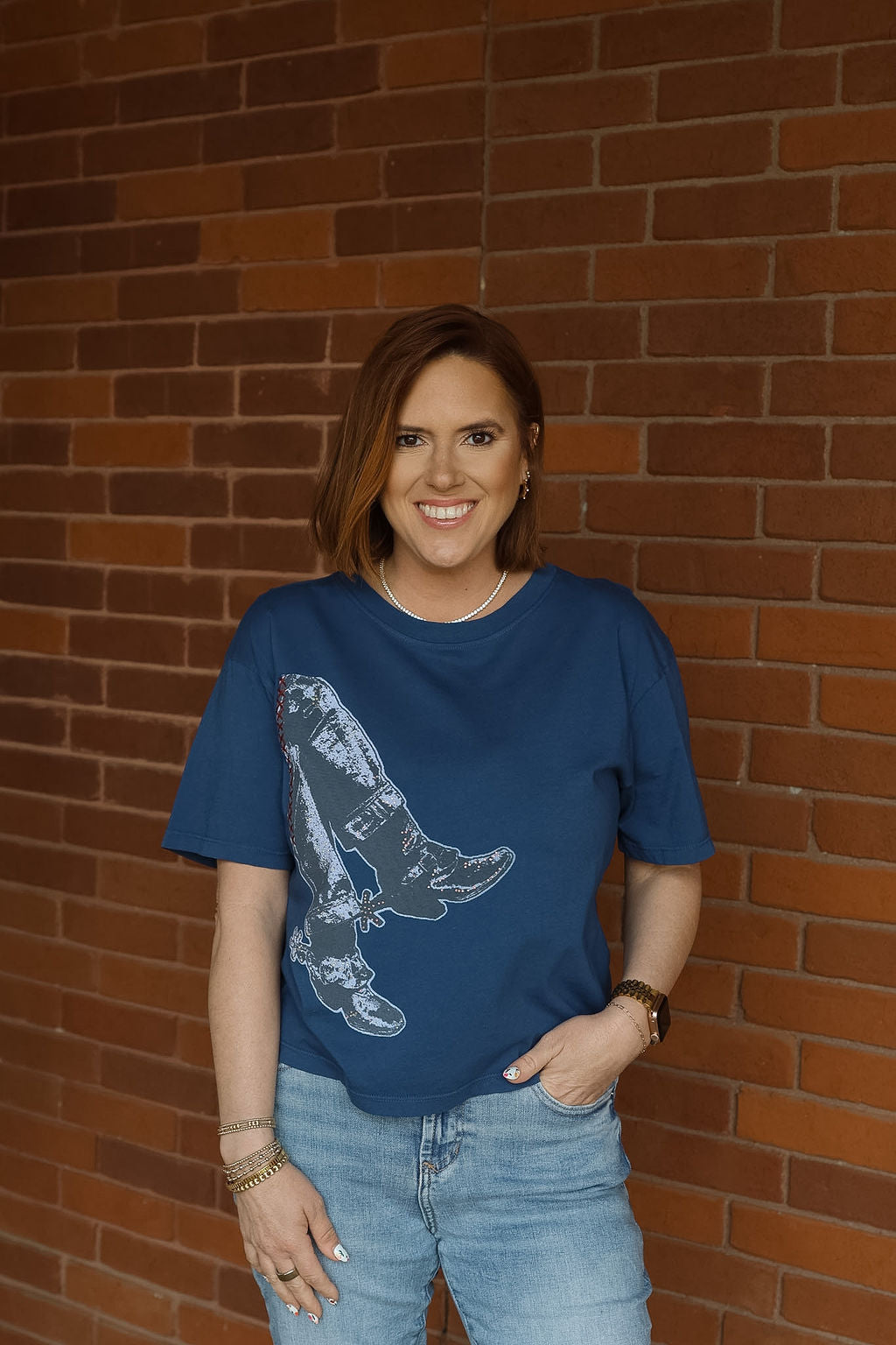 Spur Wide Boy Tee - Navy