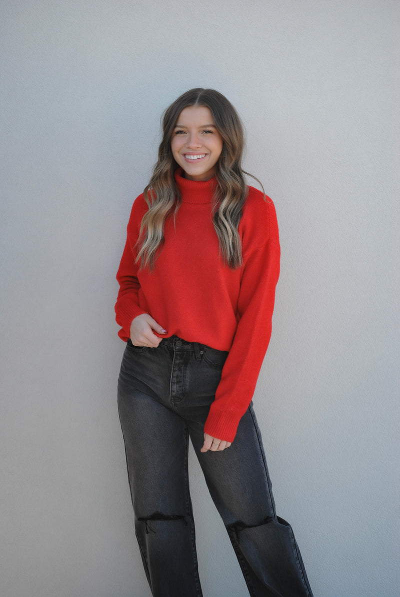 Dance With Me Sweater - red