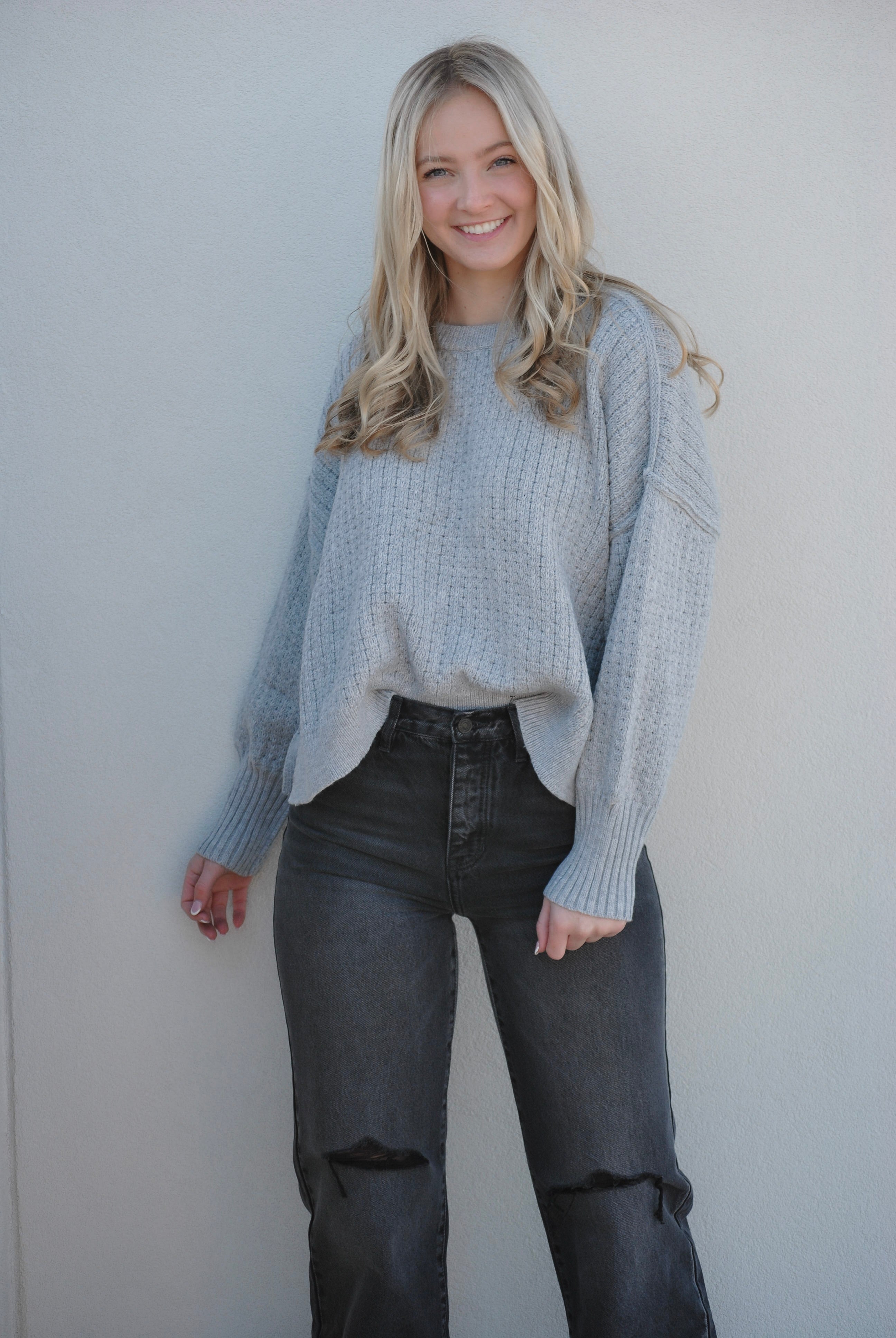 Sutton Side Slit Sweater