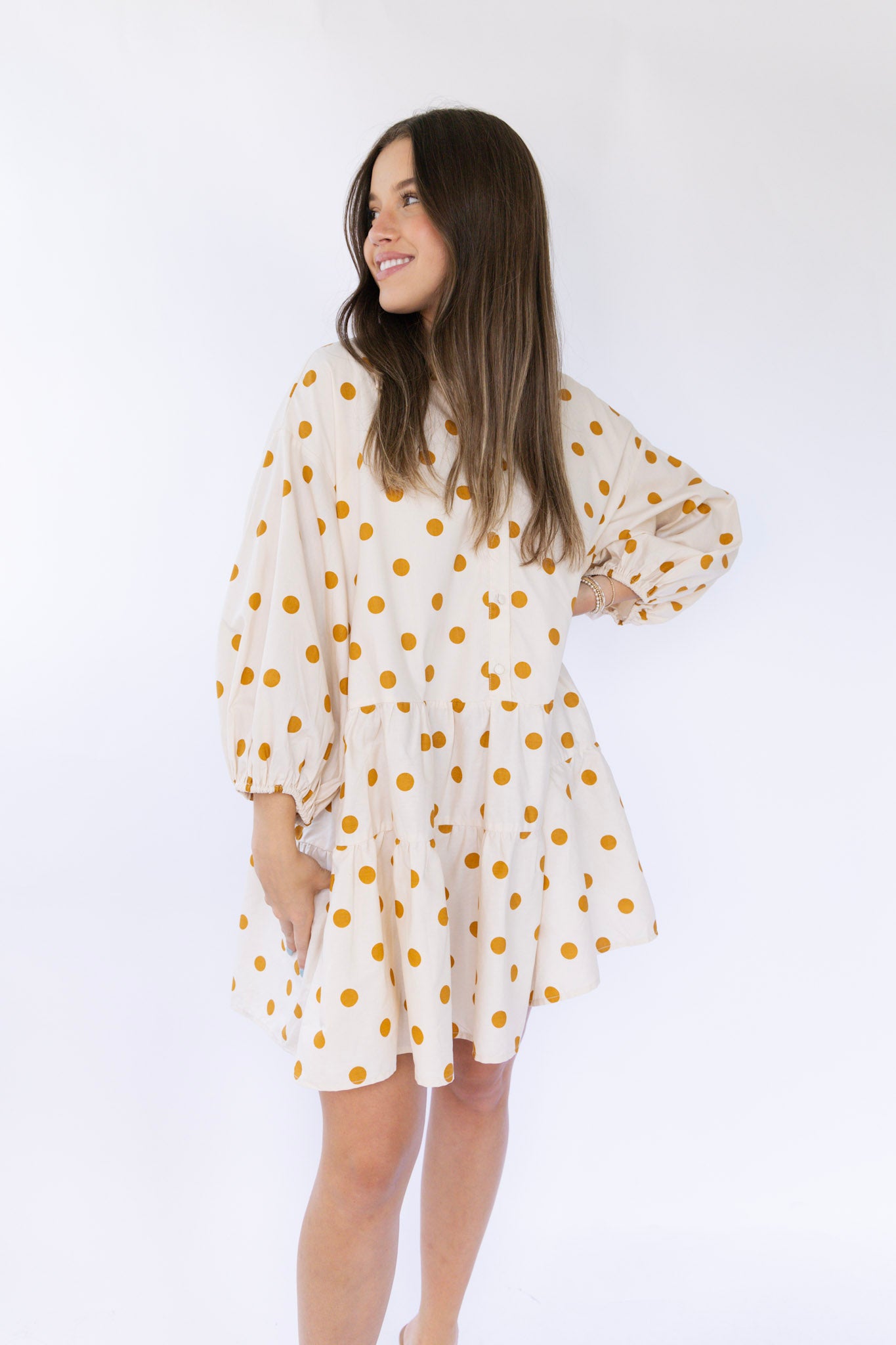 Polka Dot Babydoll Dress