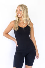 Butter Soft Biker Onesie- Black