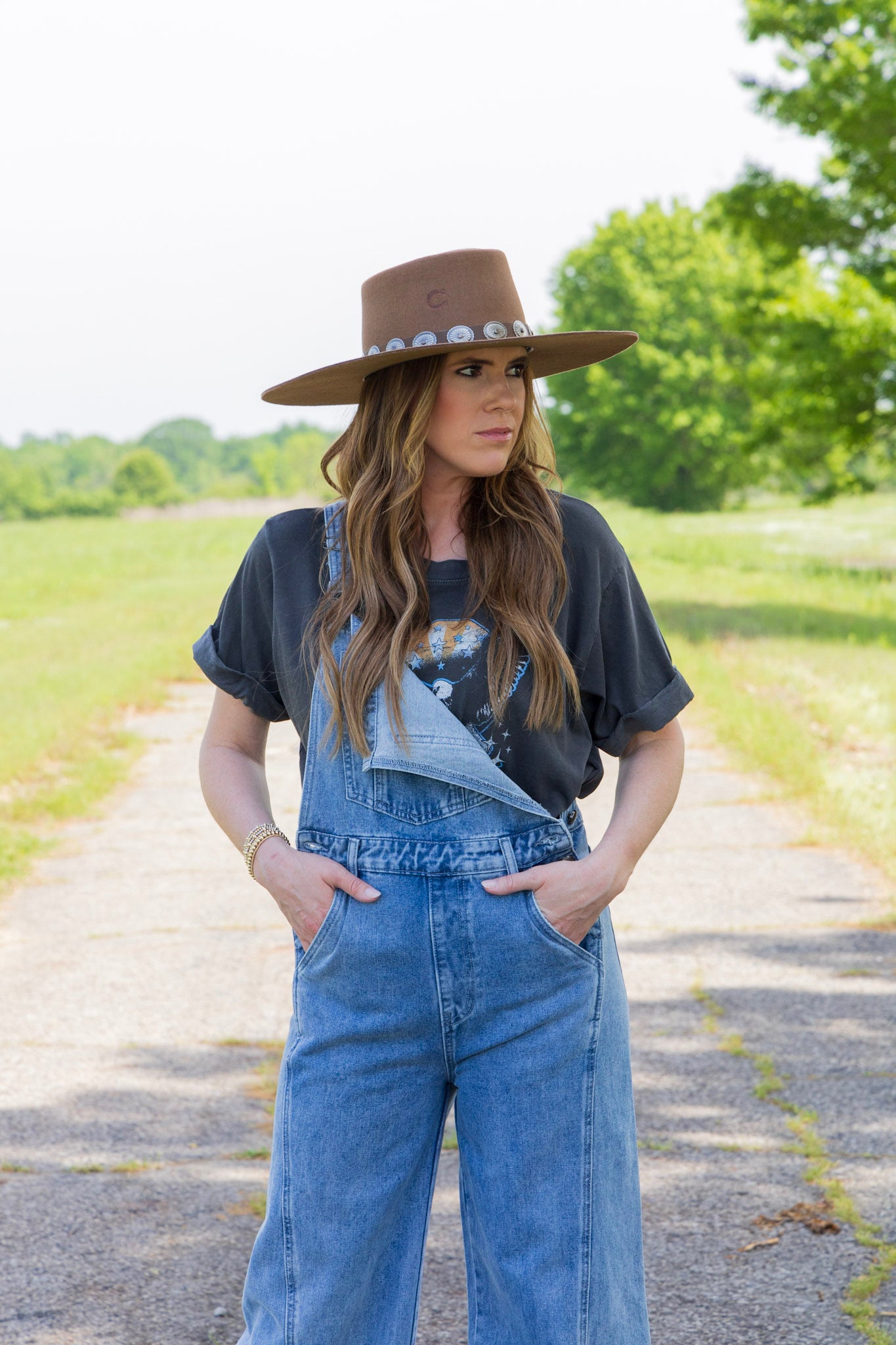 Retro Denim Wide Leg Overalls