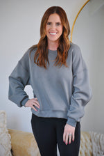 Pike Crop Pullover - Charcoal Grey