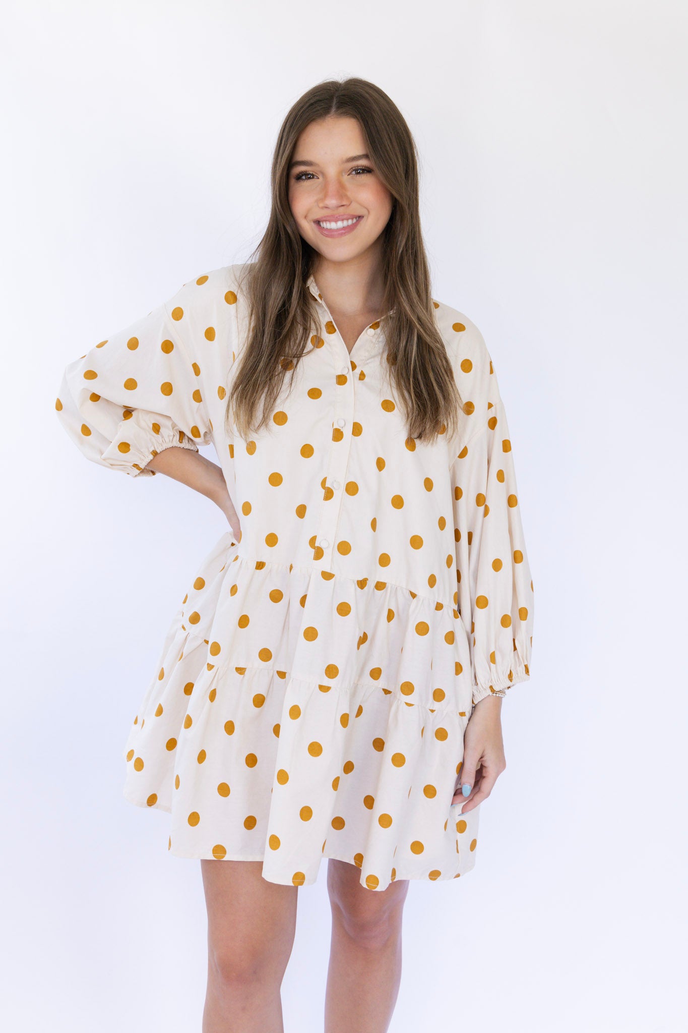 Polka Dot Babydoll Dress