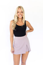 Delaney Knit Skort- Mauve