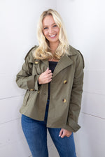 Vega Boxy Trench Jacket - Vineyard