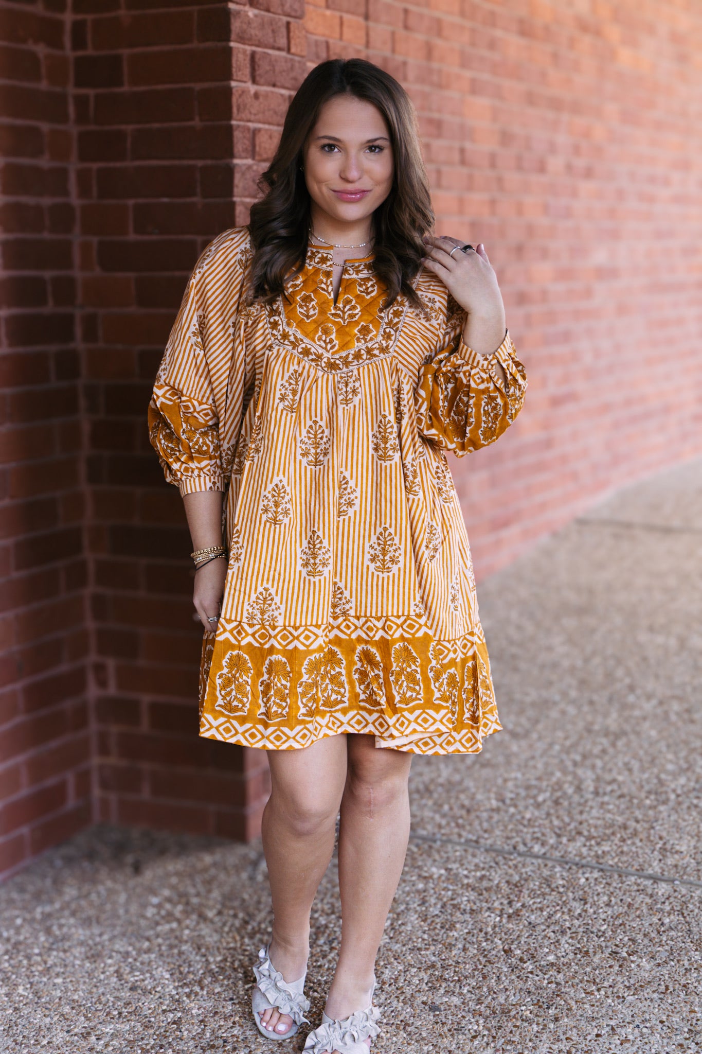 Astella Dress - Mustard