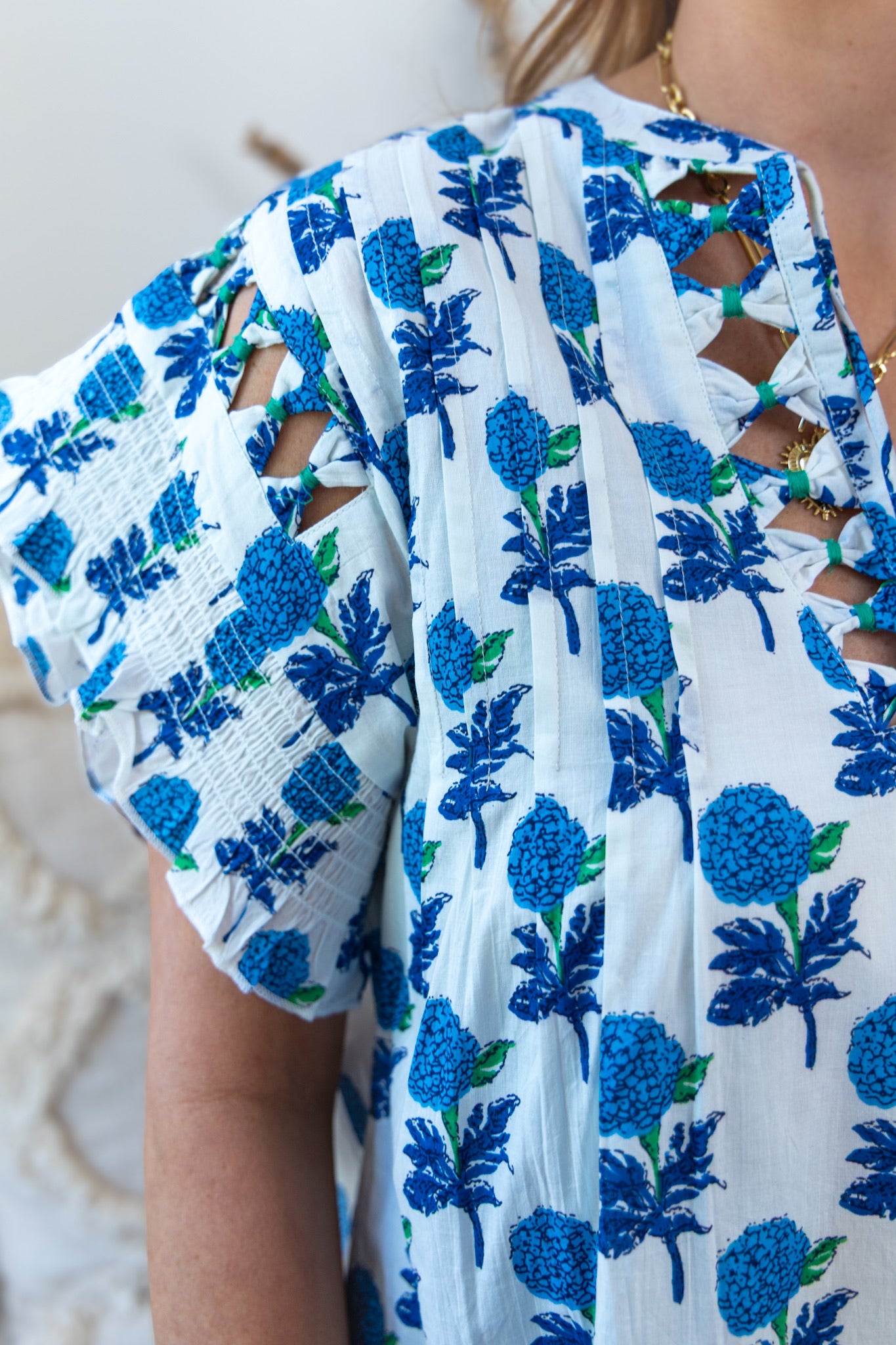 Hydrangea Print Dress