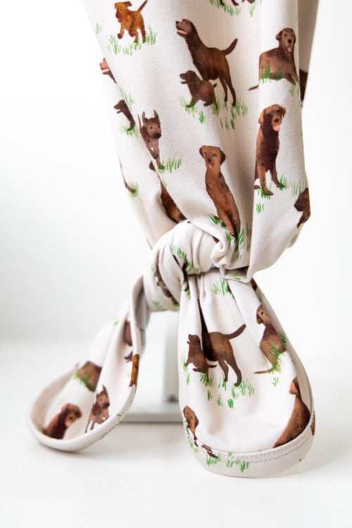 Chocolate Labs Knotted Gown