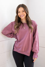 Lejean Oversized Sweatshirt - Grape