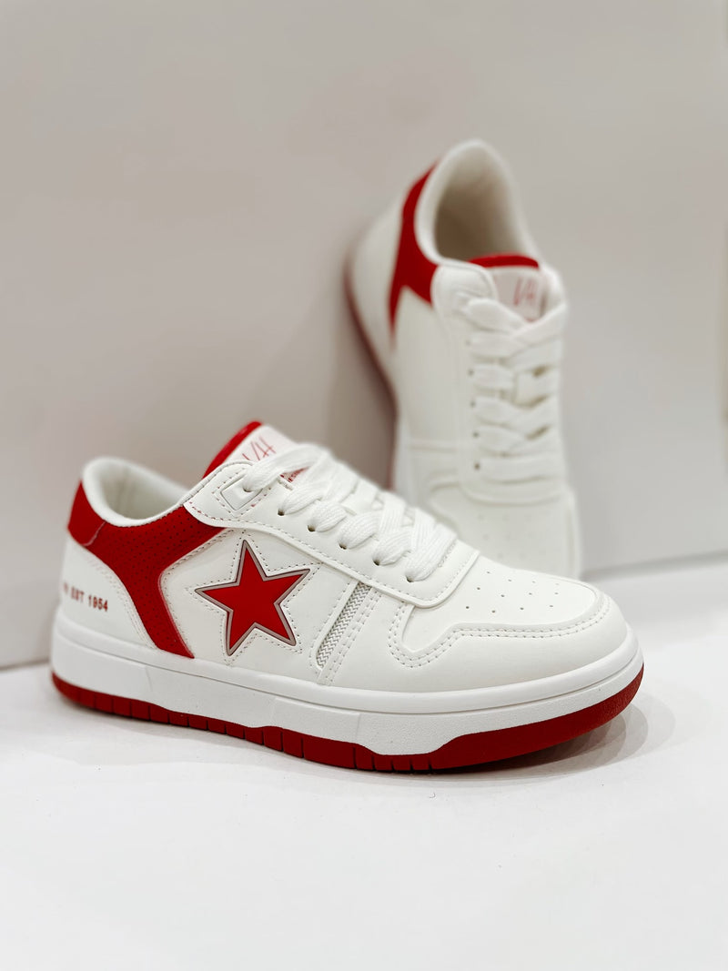 Vintage Havana Fresh 7 - White & Red Sneakers
