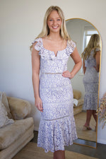 The Daphne Lavender Lace Dress