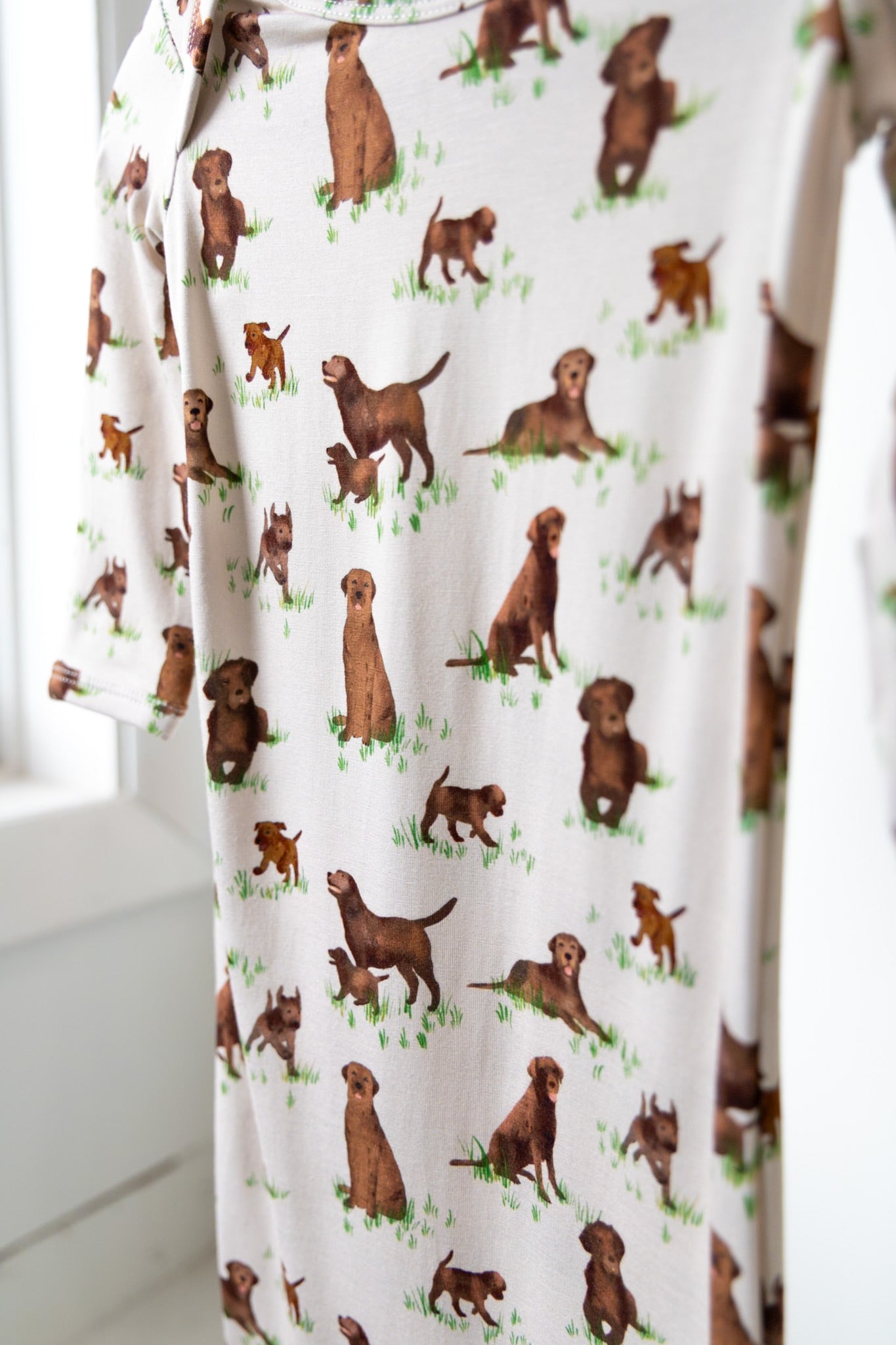 Chocolate Labs Knotted Gown