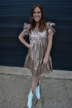 Goldie Faux Leather Dress