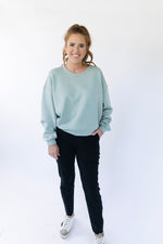 Pike Crop Pullover - Sage