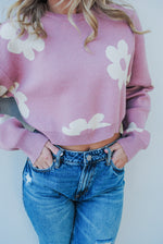 Michelle Daisy Crop Sweater