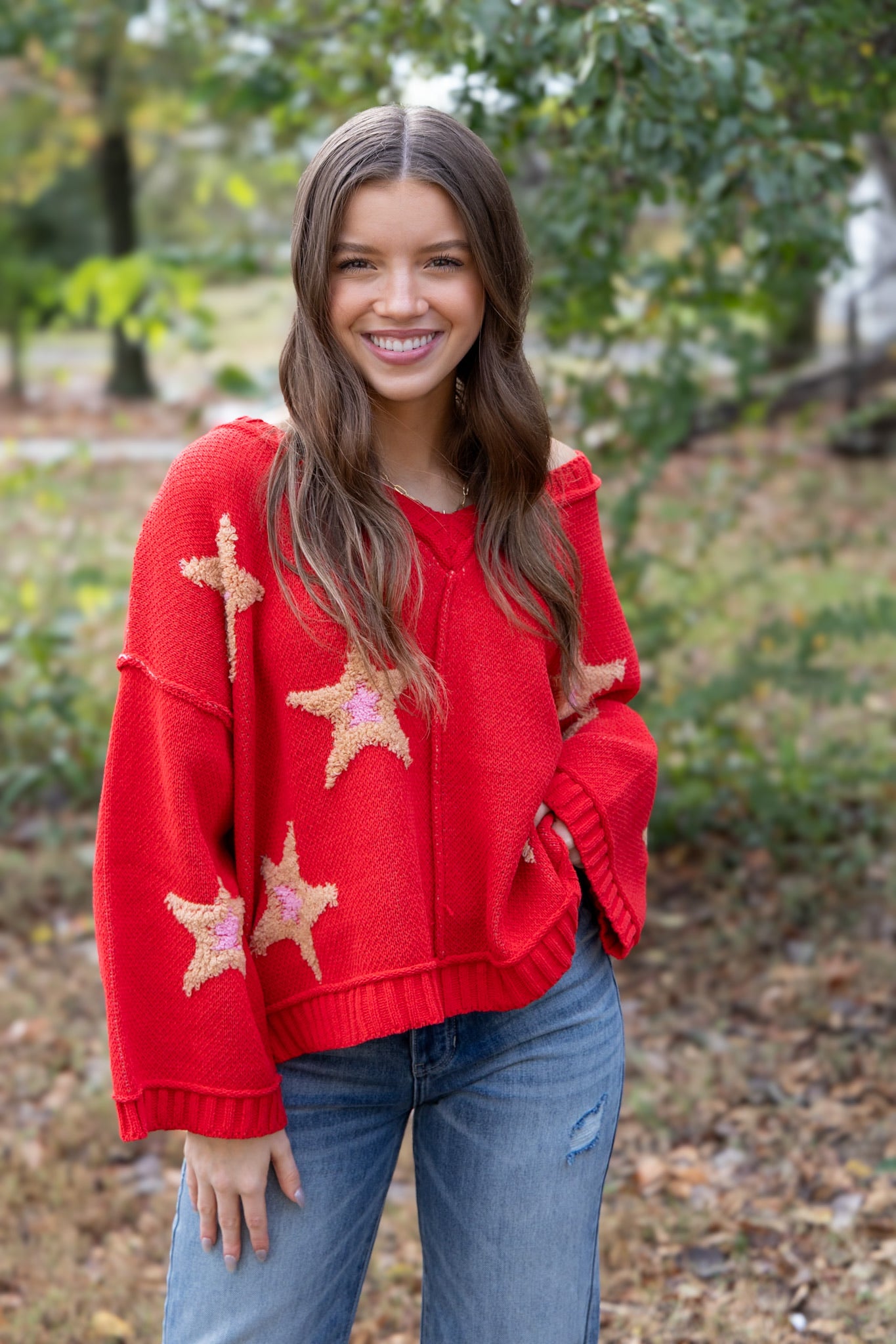 Oversized Star Sweater