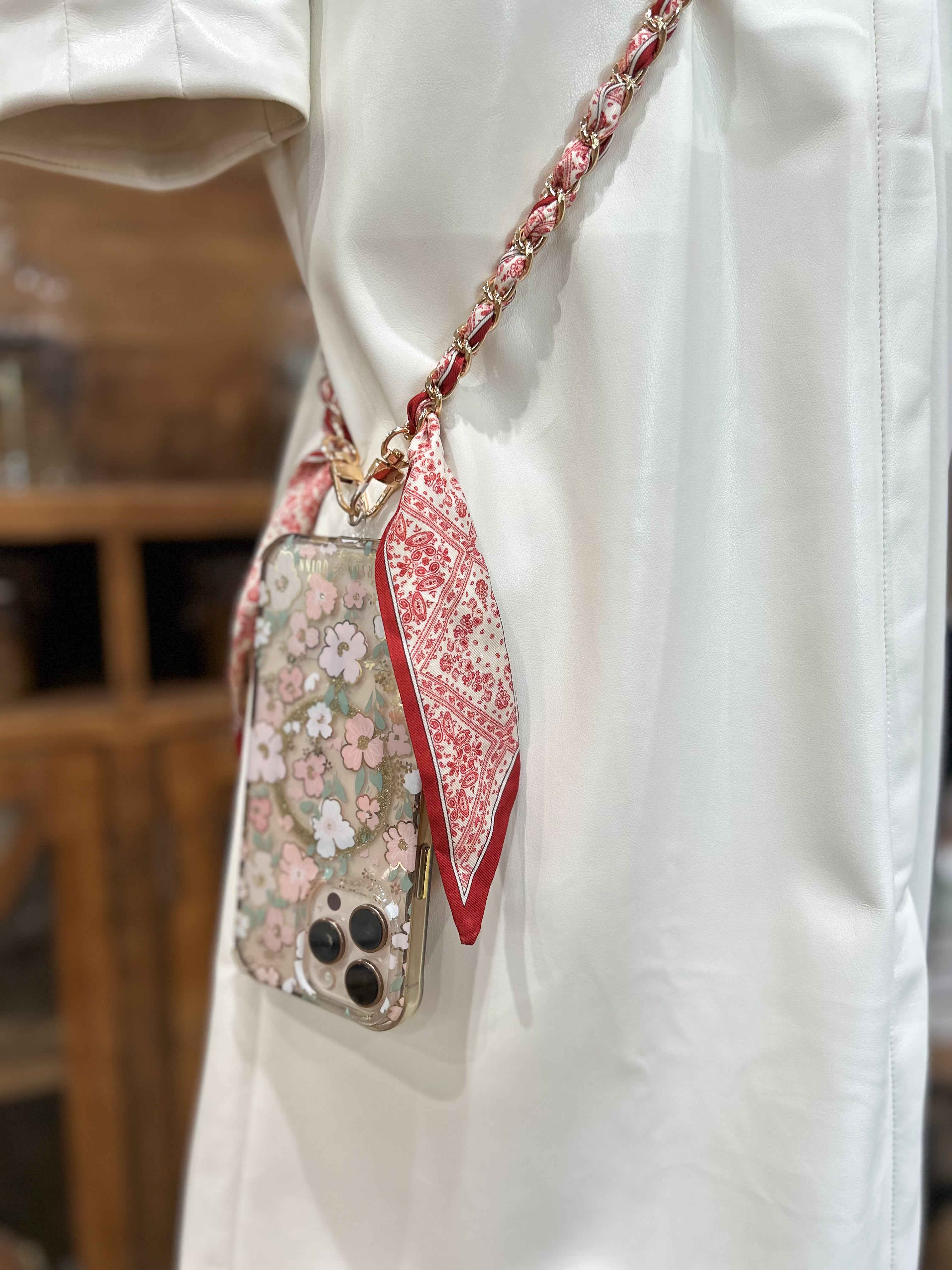 Crossbody Phone Chain - Red