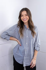 Lola Button Down Boyfriend Fit Top