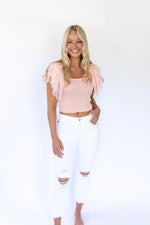 Sammy Smocked Top - Blush