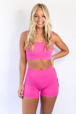 Malibu Seamless Tank - Hot Pink