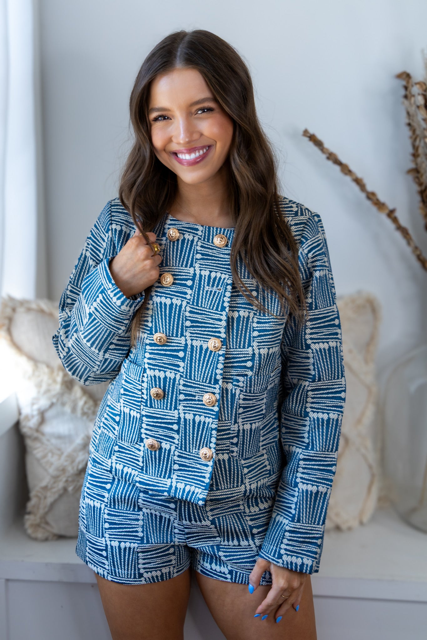 Abstract Blazer Jacket