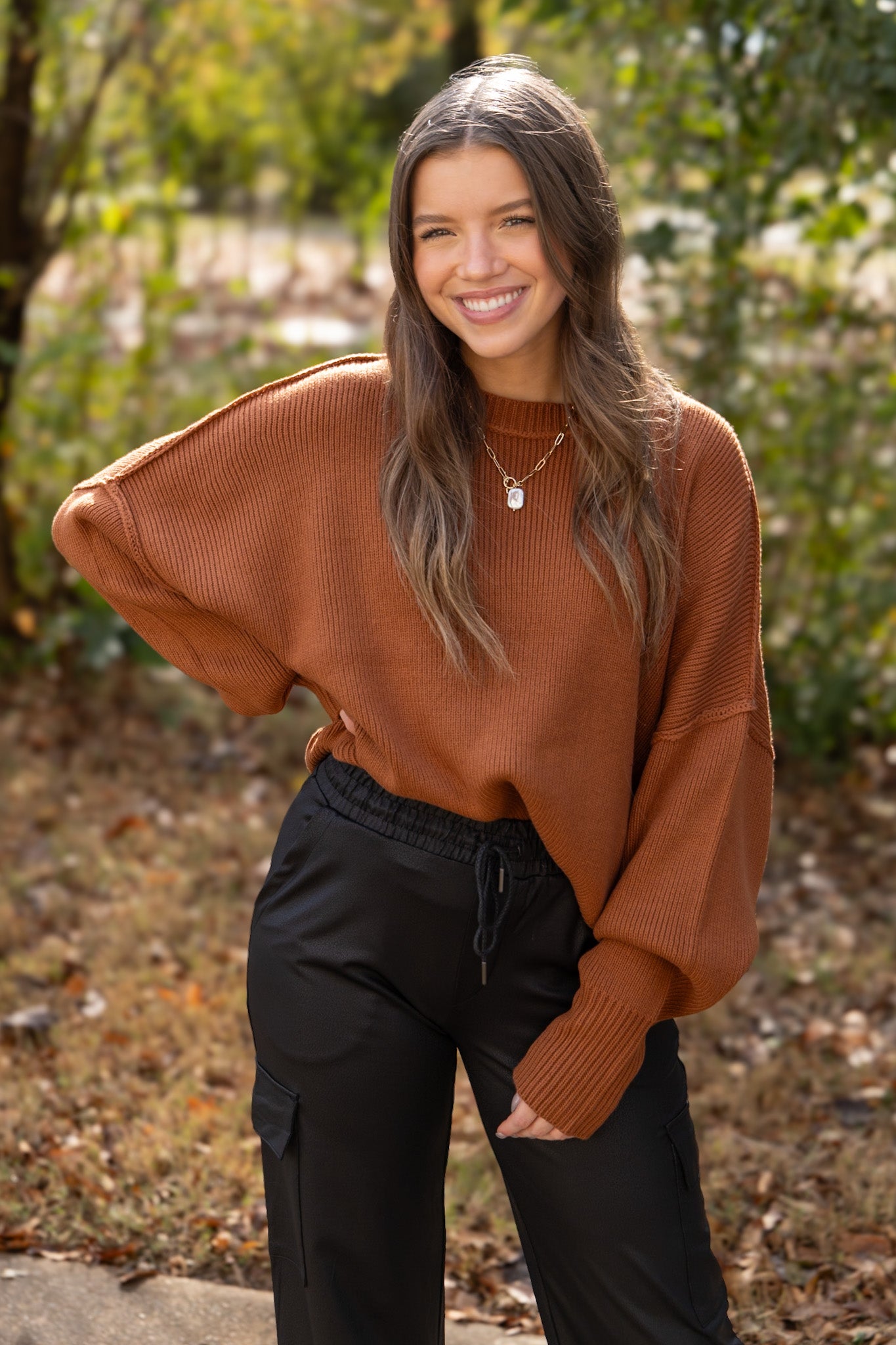 Kenna Relaxed Sweater - Chocolate