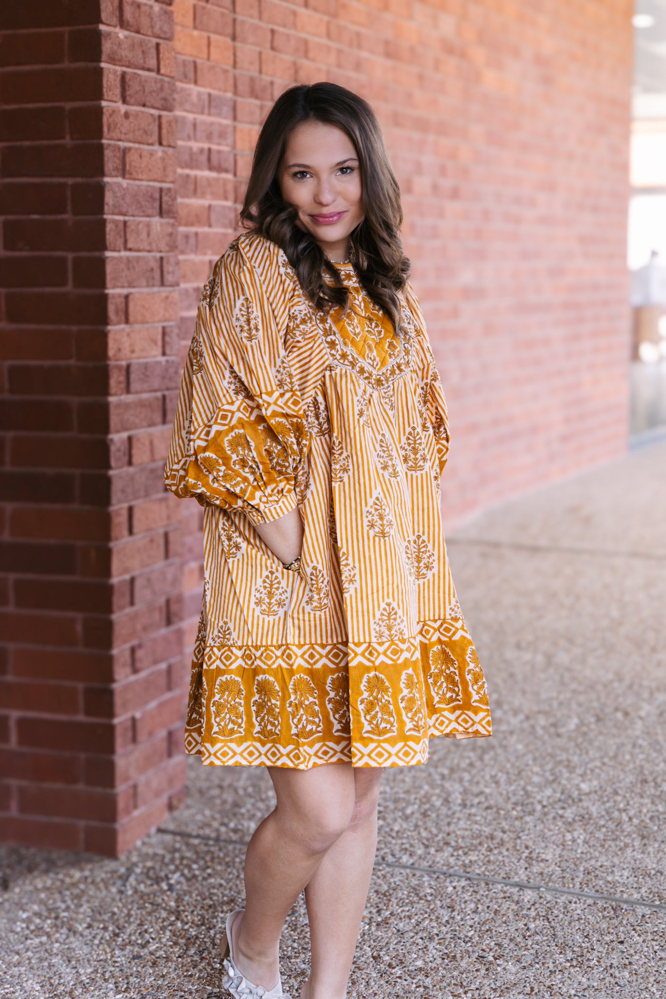 Astella Dress - Mustard