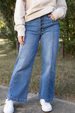 [KUT] Meg High Rise Wide Leg Jeans - Lightning