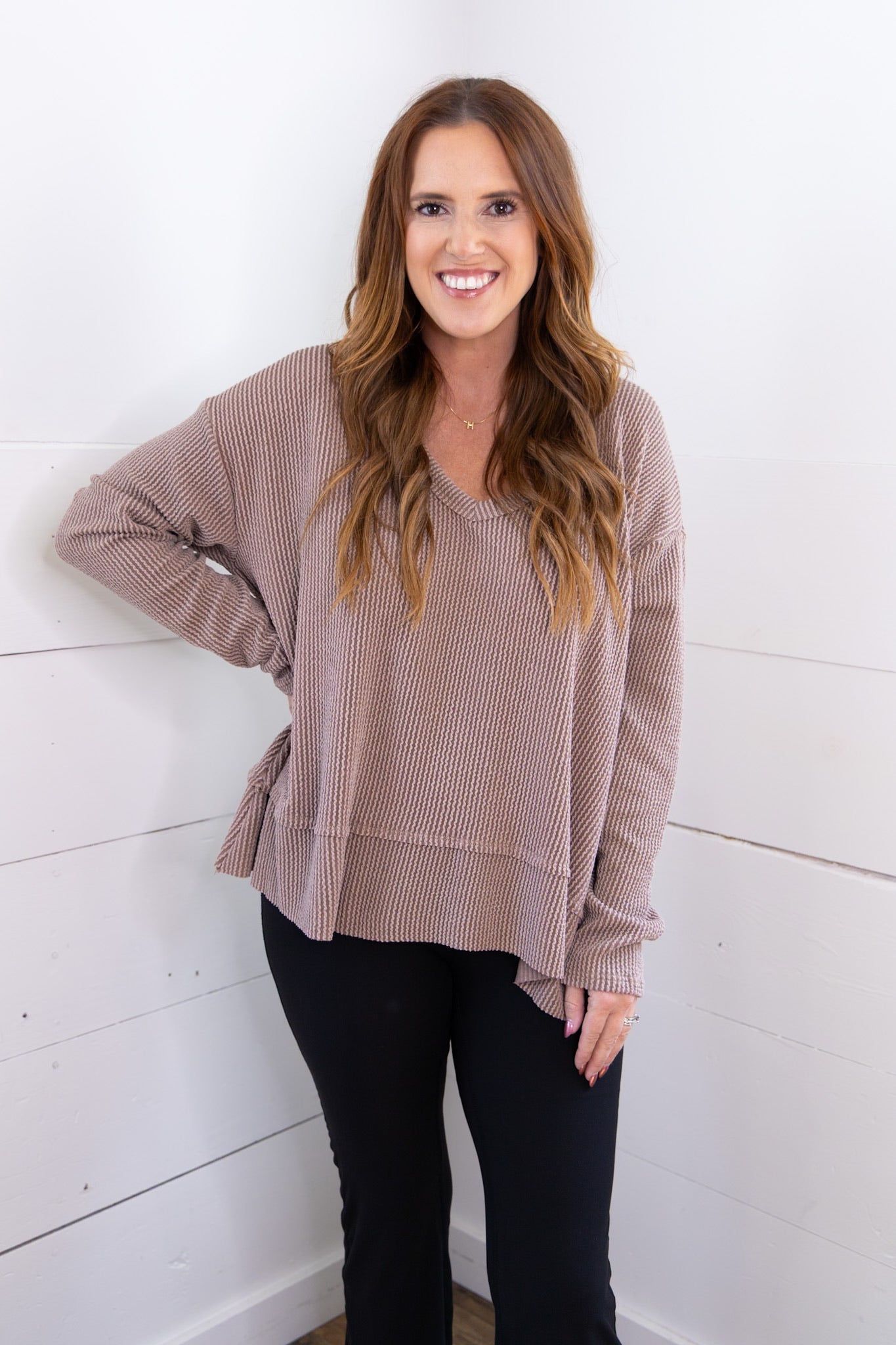 Dolan Textured Top - Acorn