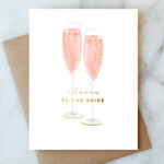 Bubbles For the Bride Greeting Card | Wedding Card