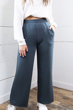 Mountain Grey Cloud Fleece Flare Pant