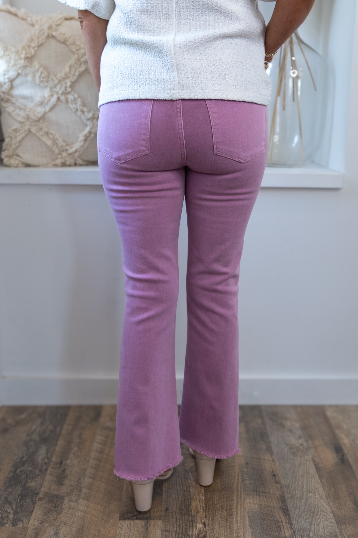 [Dear John] Jeanne Mid Rise Cropped Flare - Lilas