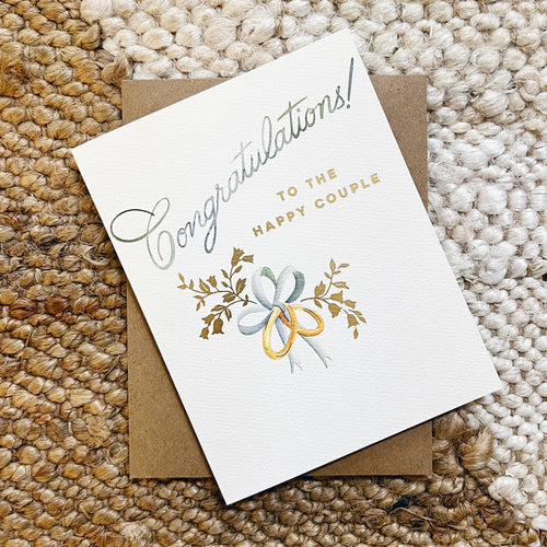 Wedding Rings Greeting Card | Wedding Card