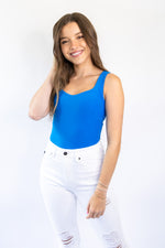 Feels Like Butter Tank Bodysuit - Blue