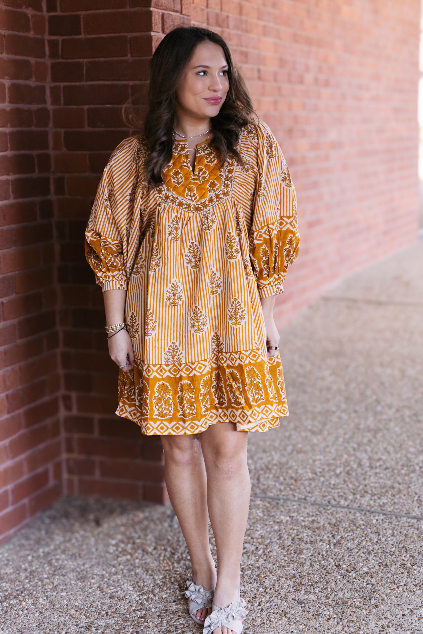 Astella Dress - Mustard