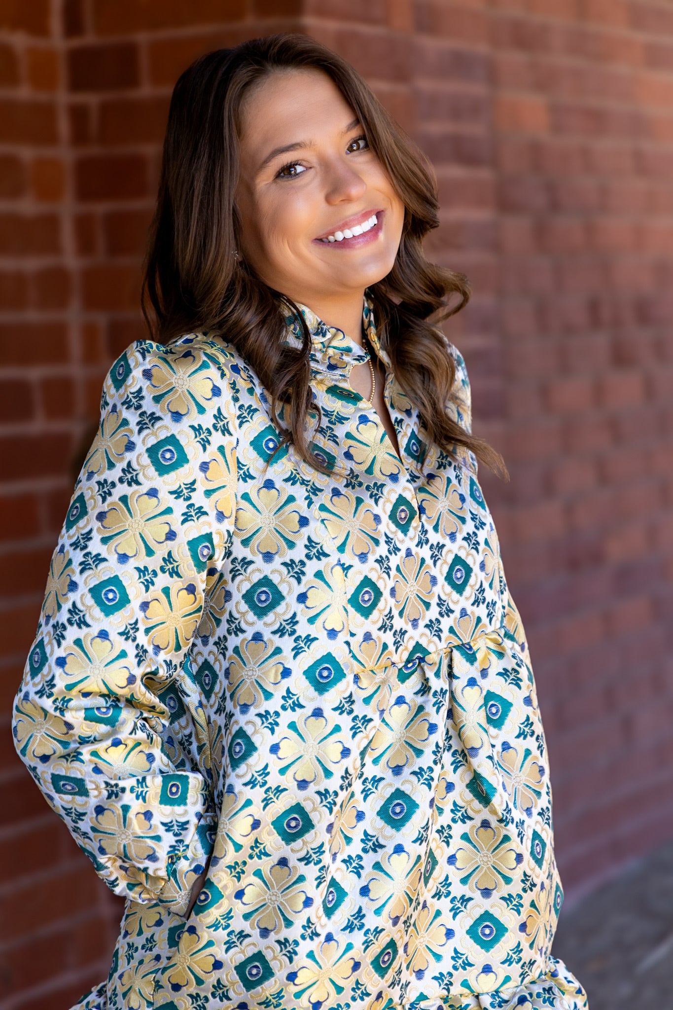 Claire Tile Jacquard Mini Dress