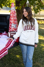 Arkansas Chenille Varsity V-Neck