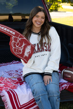 Arkansas Chenille Varsity V-Neck