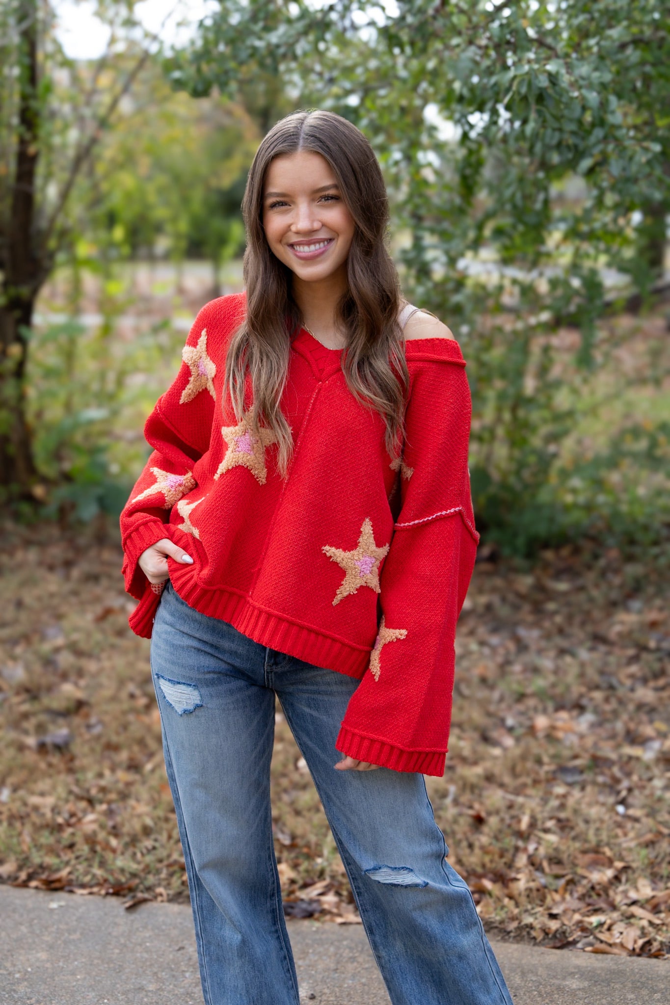 Oversized Star Sweater