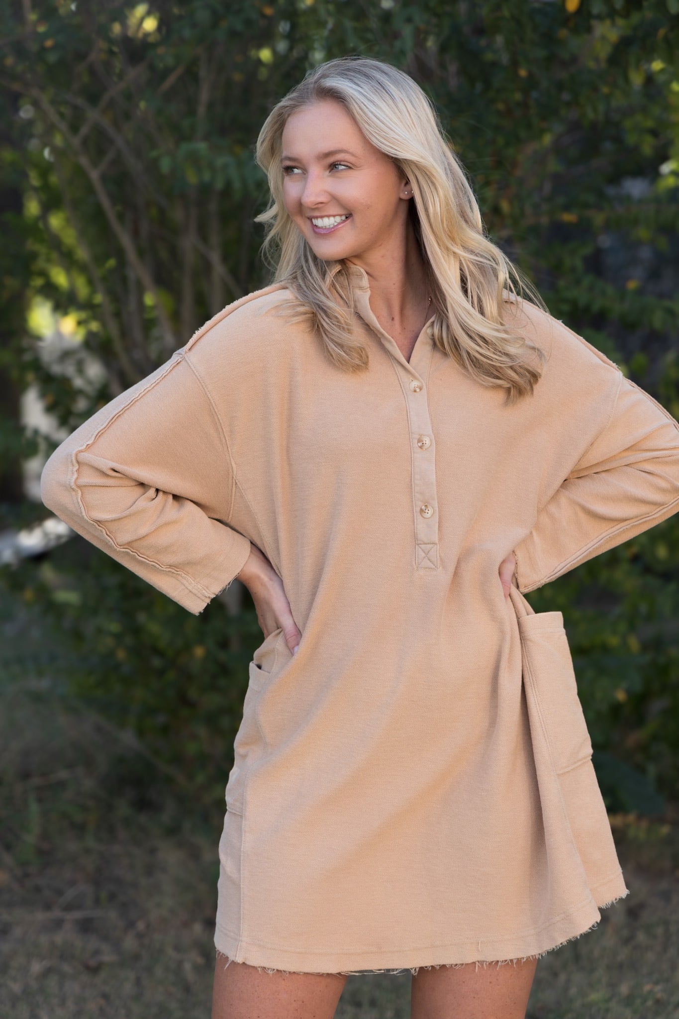 Everyday Comfy Dress - Mocha