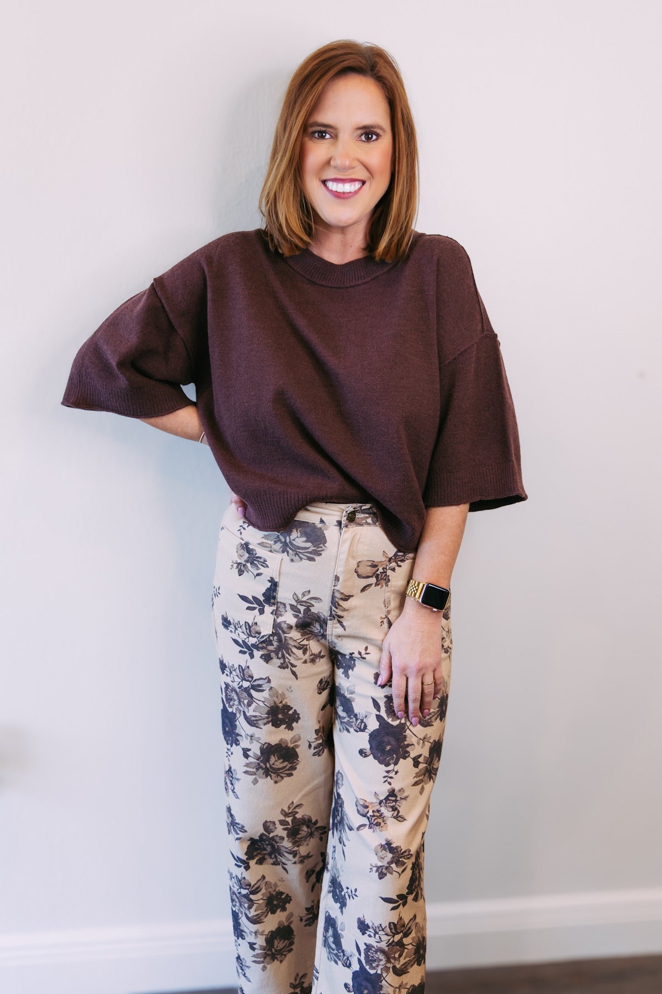 Floral Ankle Flare Pant