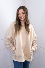 Oversized Pullover- Taupe